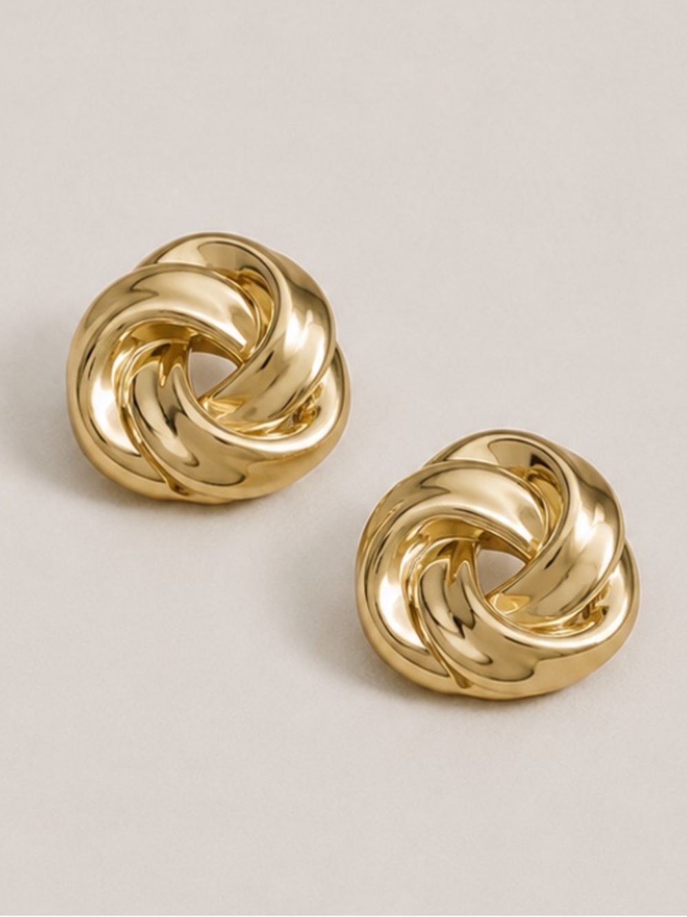 New! Gold Valley Twisted Post Earrings